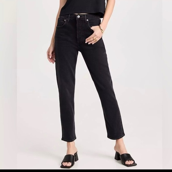 Agolde Riley High Rise Crop size 26 - Picture 3 of 8